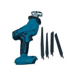 Máy cưa kiếm dùng chung pin makita 18v động cơ chổi than kèm 4 lưỡi cưa