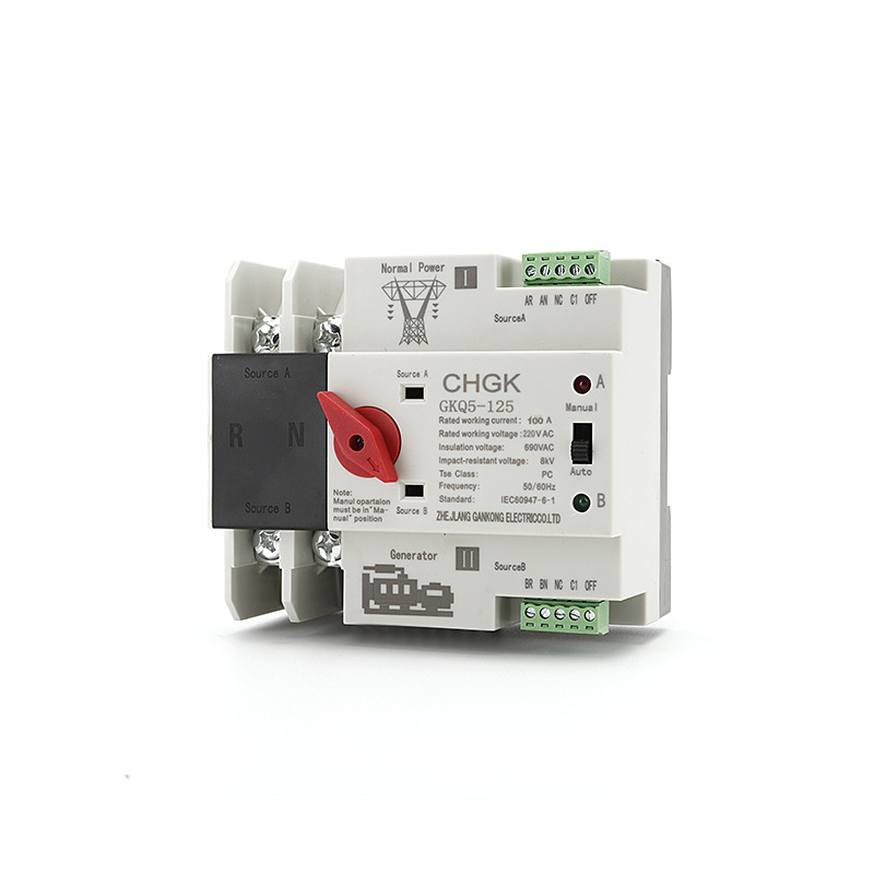 cầu dao đảo chiều tự động ATS 125A 2P CHGK - hình ảnh thực tế