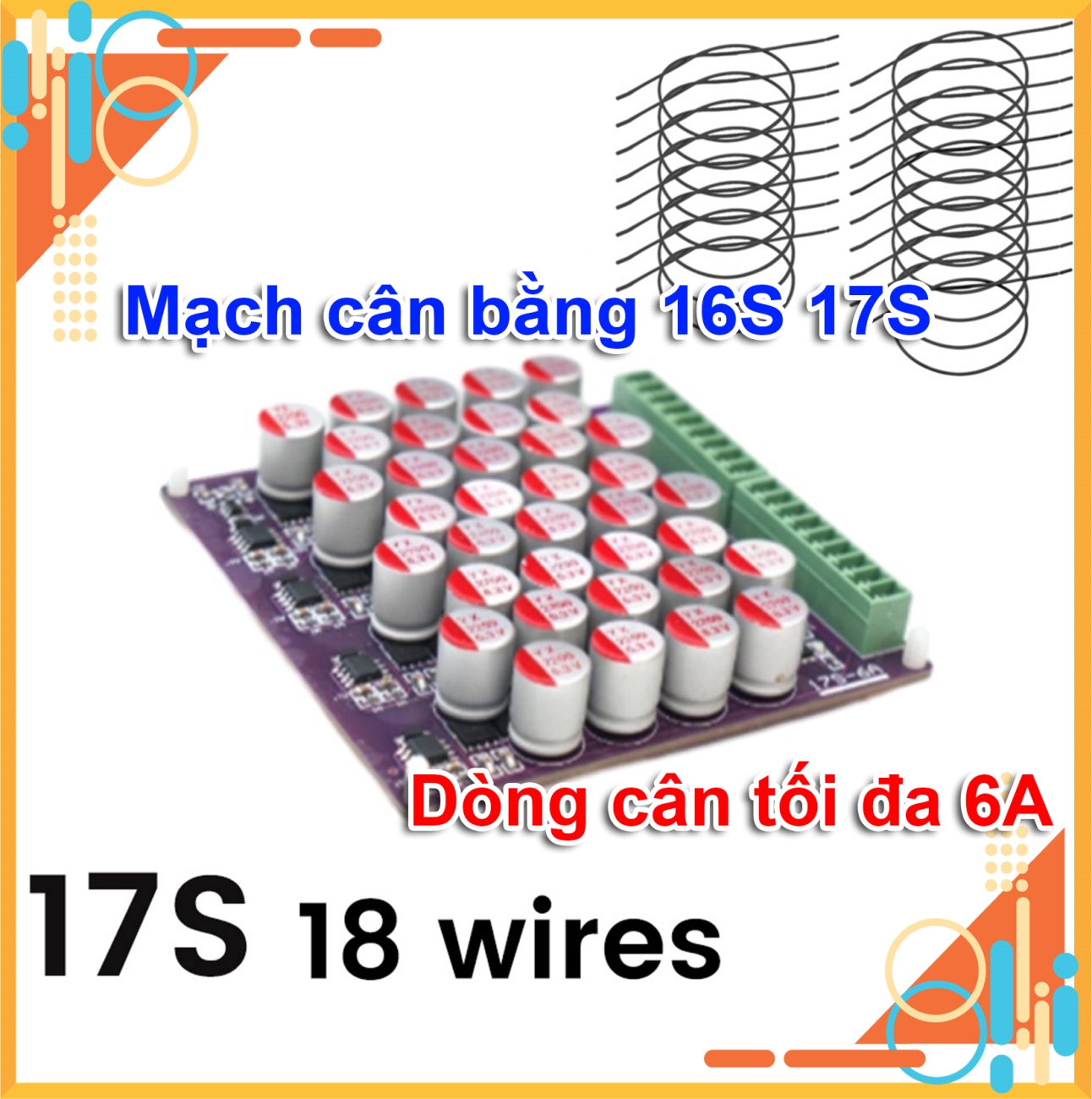 Mạch cân bằng chủ động 16S cho thùng pin 48V