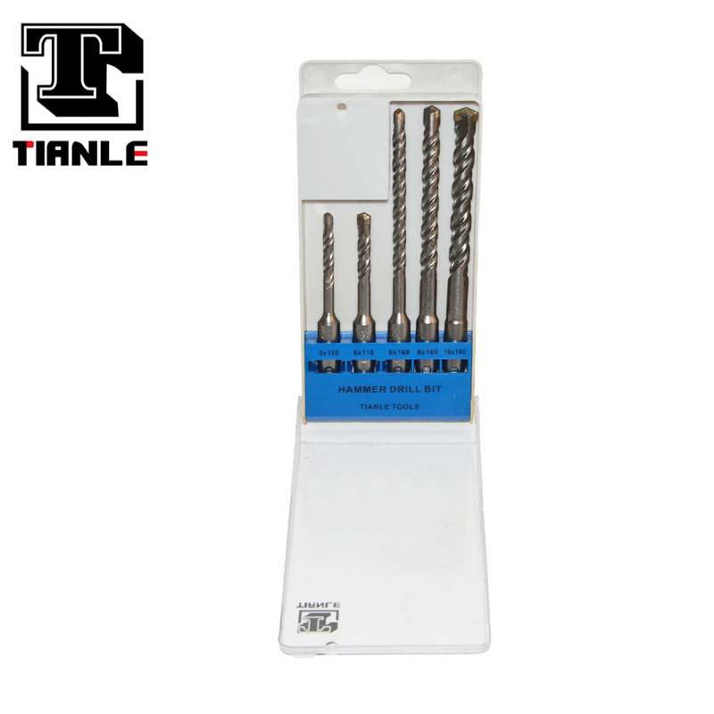 bộ 5 mũi khoan bê tông chuôi lục giác TIANLE - hình ảnh thực tế