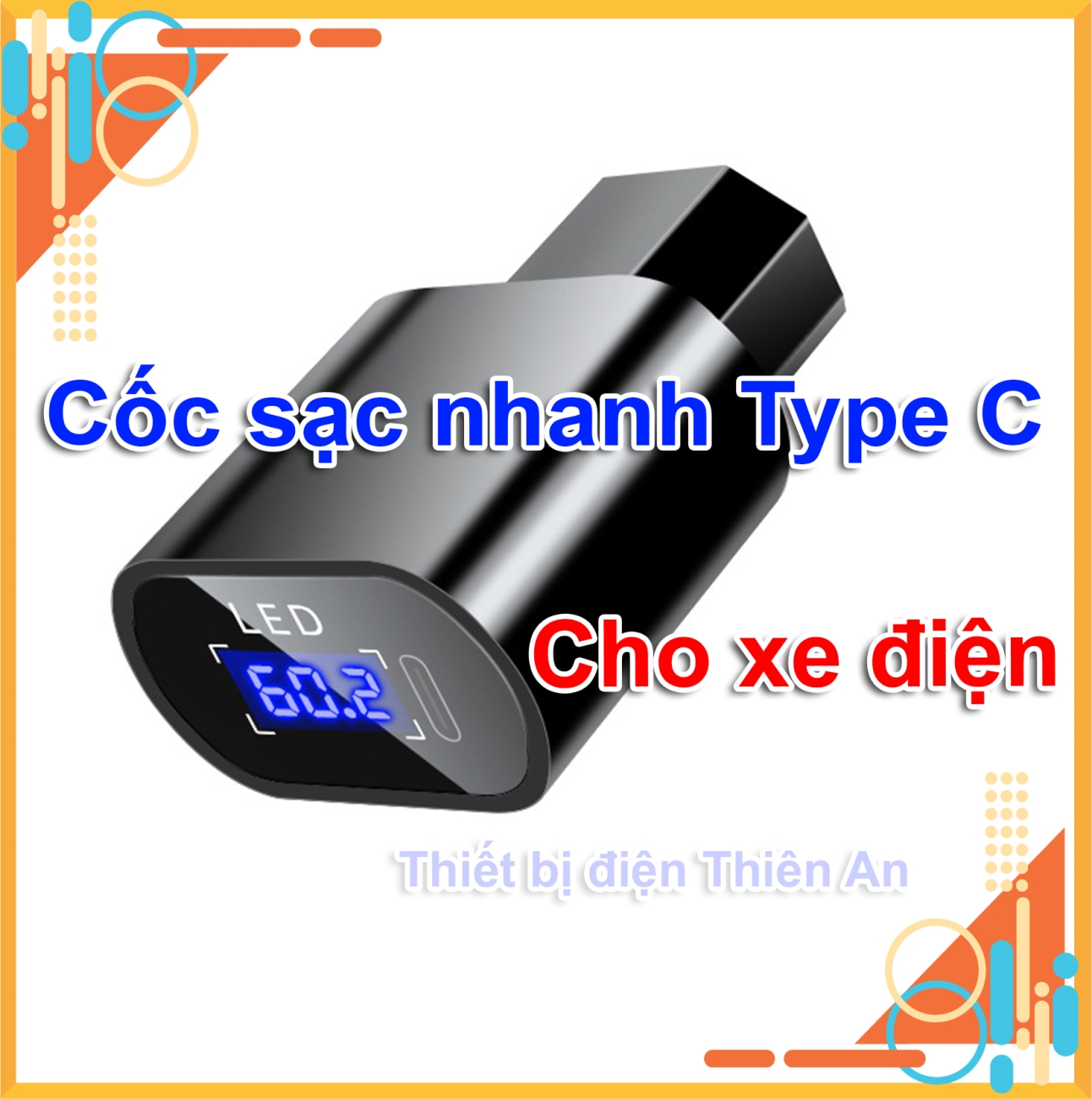 củ sạc điện thoại Type C PD20W cho xe điện
