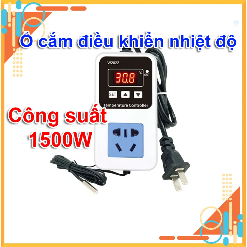 Ổ cắm điều khiển nhiệt độ có đầu cảm biến rời