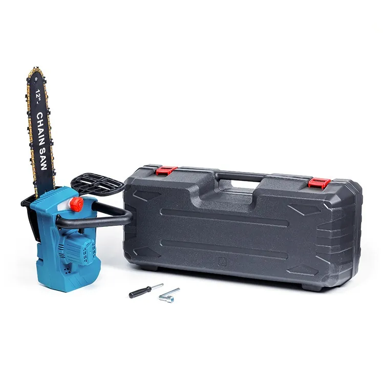 máy cưa xích dùng pin M21 lam 12 inch - hình ảnh thực tế
