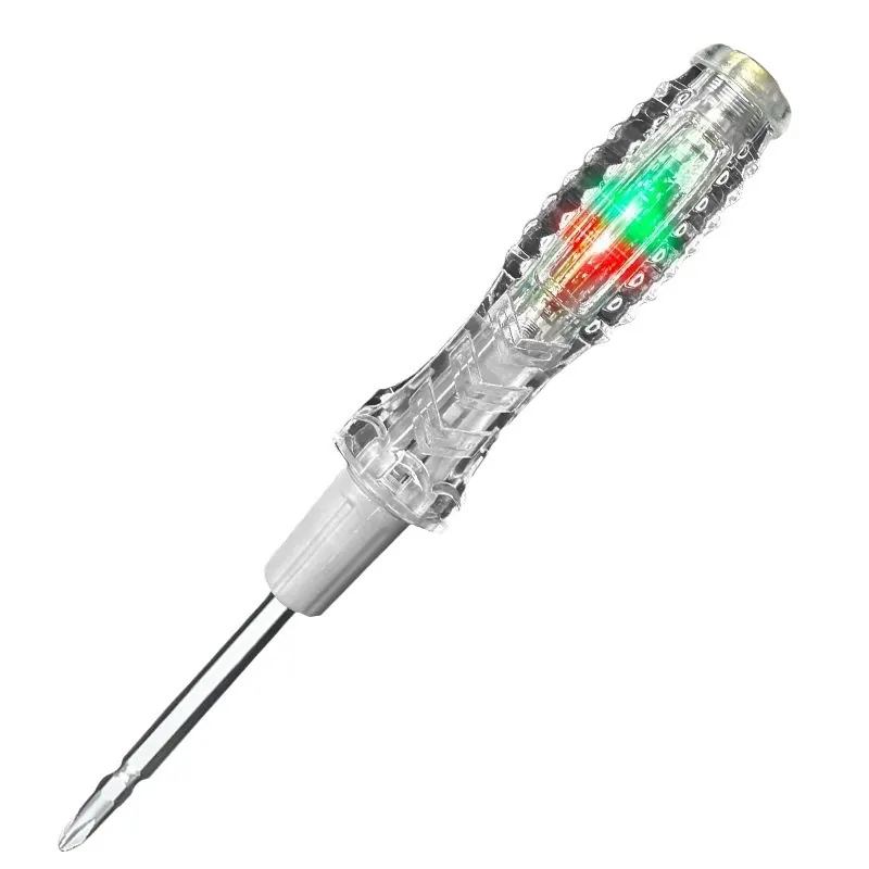 bút thử điện cảm ứng 2 đầu dẹp và 4 cạnh - hình ảnh thực tế