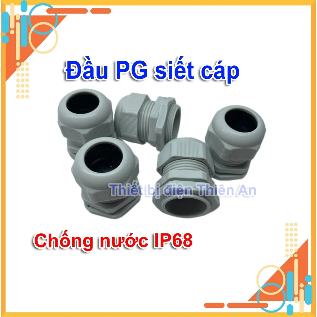Ốc siết cáp PG chống nước: chọn cỡ PG theo đường kính dây và lắp kín cho tủ điện ngoài trời