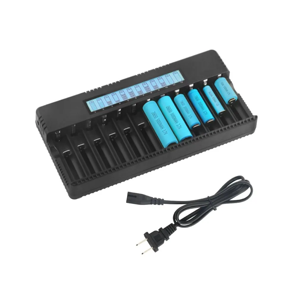 sạc 12 pin 18650 có màn hình HD-8994A - hình ảnh thực tế