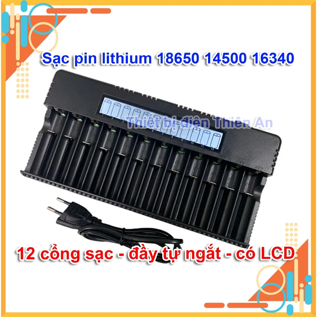 sạc 12 pin 18650 có màn hình HD-8994A