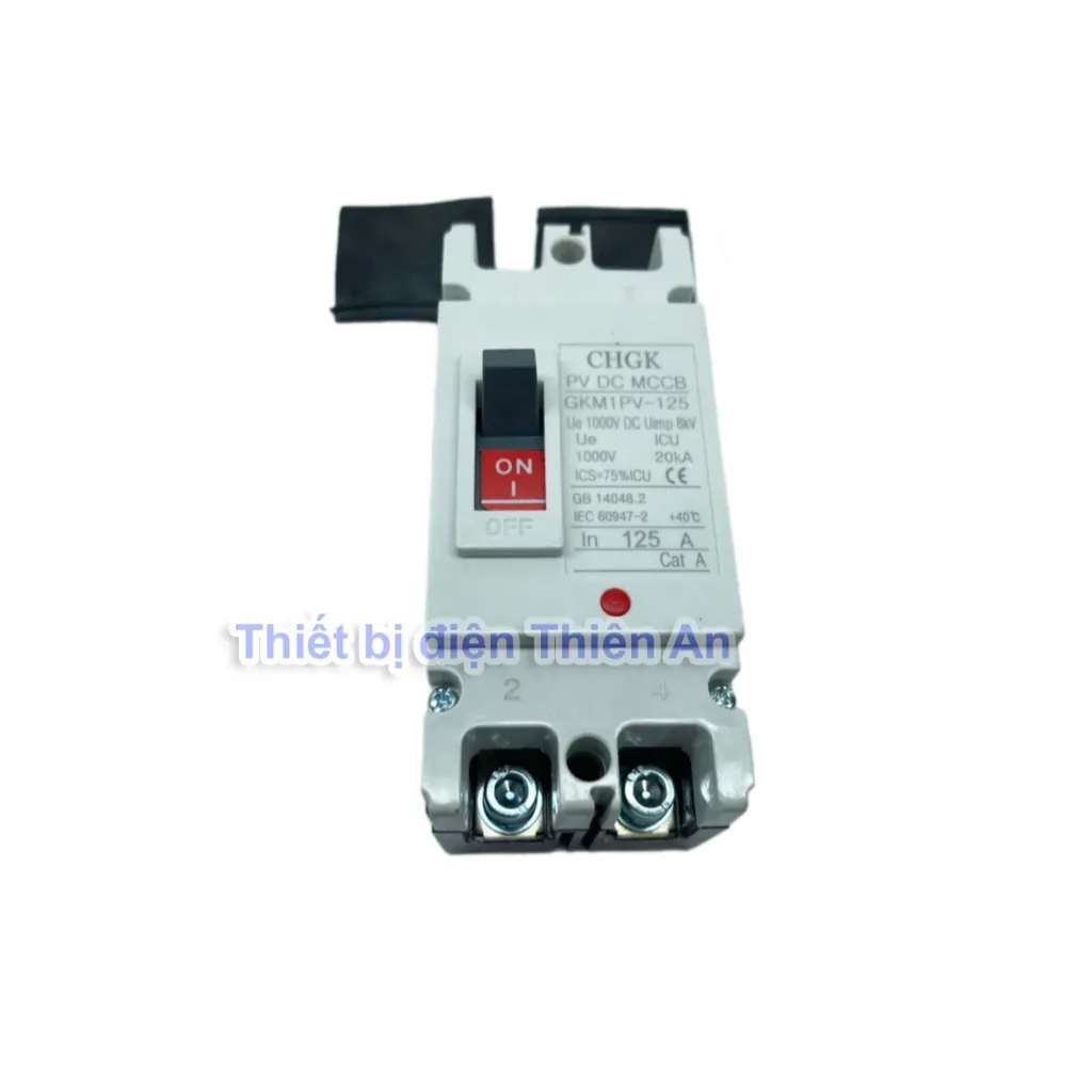 MCCB DC 2P 1000VDC - hình ảnh thực tế