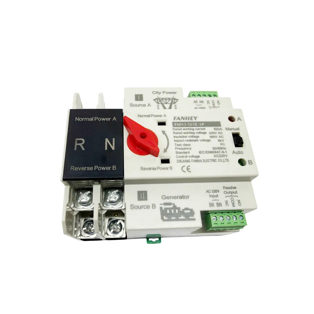 cầu dao đảo chiều tự động ATS 100A 2P - hình ảnh thực tế