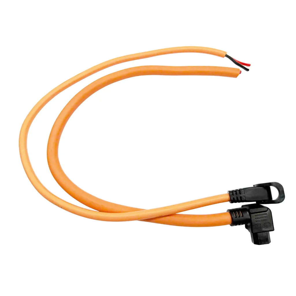 dây nguồn xe điện màu cam 10mm² / 6mm² - hình ảnh thực tế
