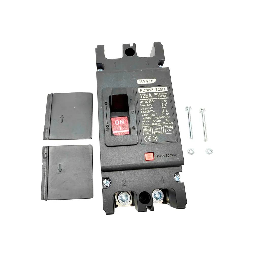 MCCB DC FANHEY 125A 250A 500VDC - hình ảnh thực tế