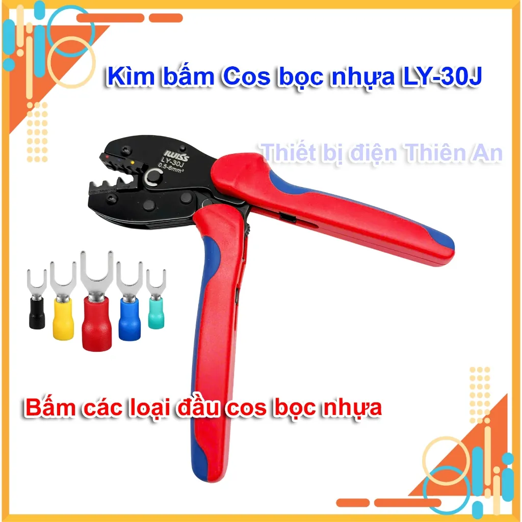 kìm bấm cos bọc nhựa LY-30J