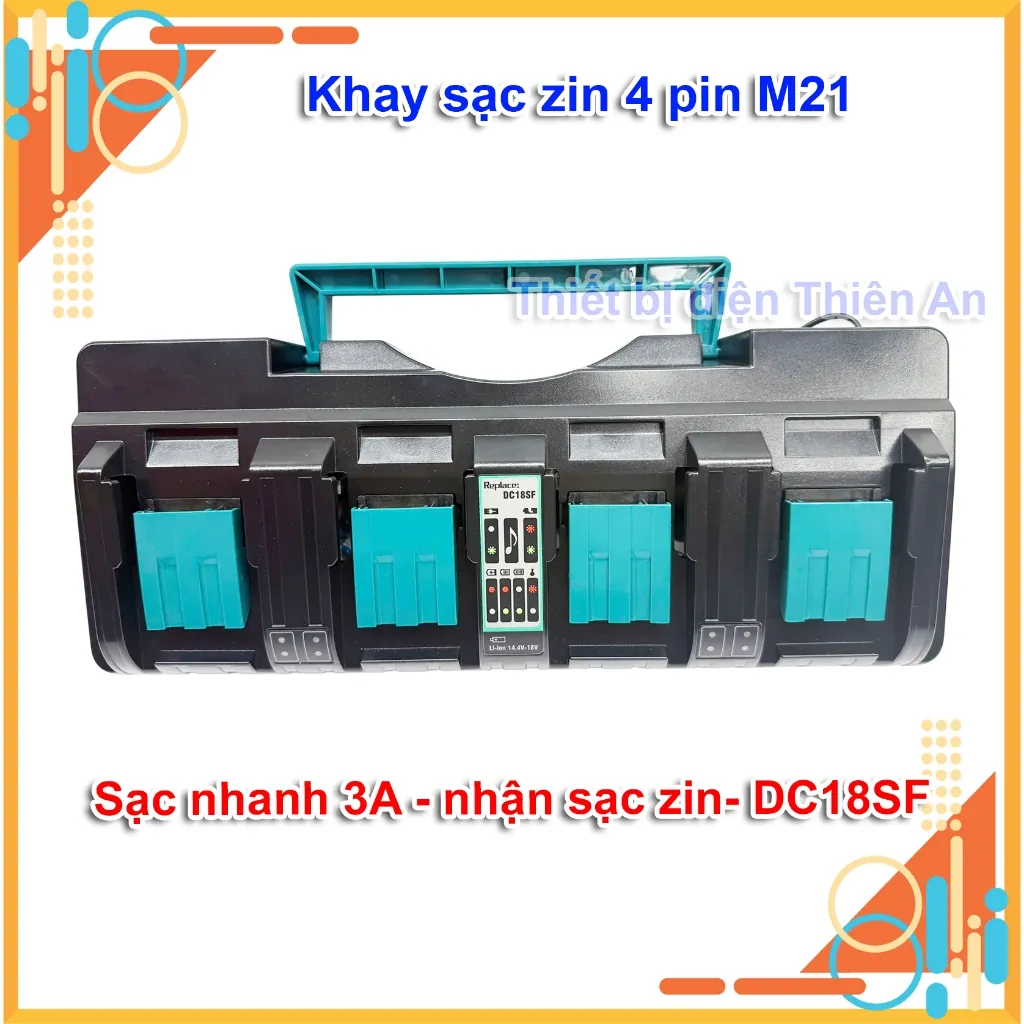bộ sạc pin 4 cổng DC18SF 14.4V-18V