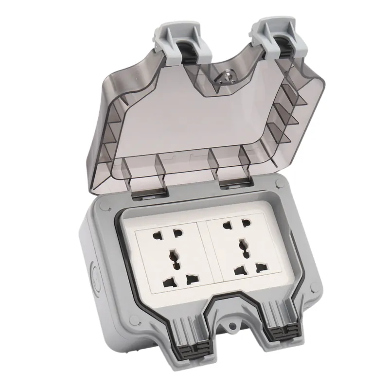 ổ cắm đôi chống nước IP66 - hình ảnh thực tế