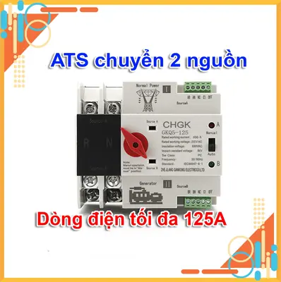 Cầu dao đảo chiều tự động ats 125a 2p CHGK không gián đoạn