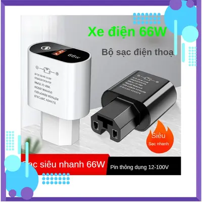 Củ Sạc Điện Thoại Trên Xe Điện Vinfast điện áp từ 12V - 100V Sạc Nhanh 66W cho Điện Thoại Từ Cổng Sạc Xe Máy Điện