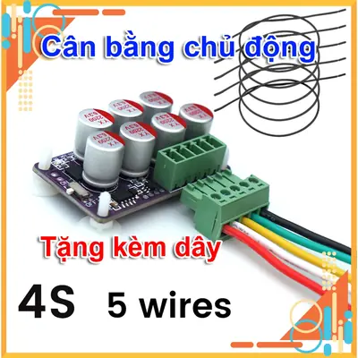 Mạch Cân Bằng Chủ Động Pin Lithium 4S 6A - Hỗ Trợ Pin LFP LiFePO4 Tăng Tuổi Thọ