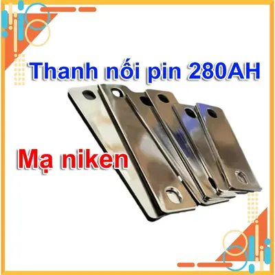 Bộ cầu nối đấu pin 72mm lithium gồm thanh nối và ốc kèm theo cầu nối đấu pin lithium đồng mạ niken pin 280AH