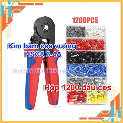 Chọn kìm bấm cos đúng loại: HSC8 6-4A, HSC8 16-4, kìm bấm cos bọc nhựa LY-30J và kìm bấm MC4