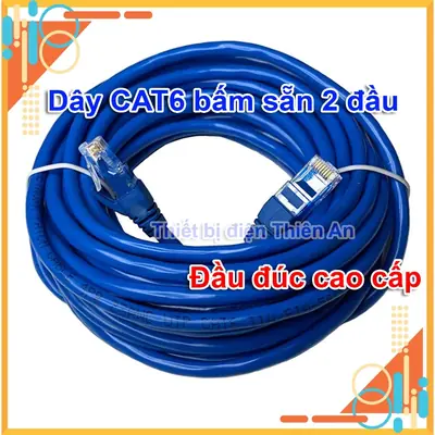Cáp mạng Cat6 bấm sẵn 2 đầu: phân biệt Cat5e, Cat6, chọn độ dài và cách đi dây cho mạng ổn định