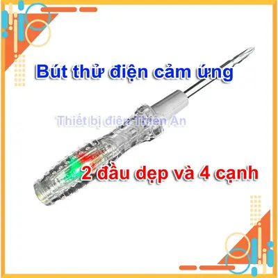 Bút thử điện cảm ứng thông minh tua vít từ tính kiểm tra dây điện đứt ngầm đo thông mạch phiên bản 2 đầu dẹp và 4 cạnh