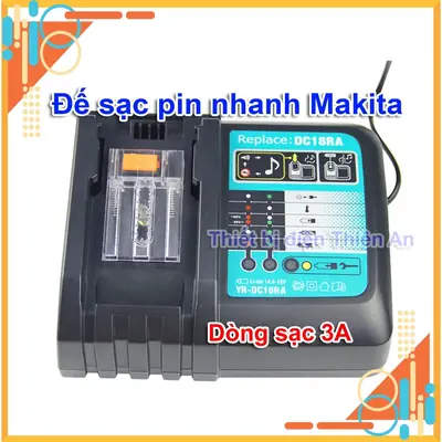 Đế sạc pin Li-Ion nhanh M21 14.4-18V DC18RC dòng sạc 3A điện 220v có tích hợp cổng USB