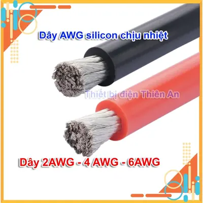 Dây điện AWG silicon siêu mềm dẫn điện tốt 2AWG 4AWG 6AWG chống cháy dây DC cho pin lưu trữ 280ah