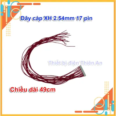 Dây cáp XH2.54mm 17 pin dài 49cm dùng kết nối mạch cân bằng cho BMS dây tín hiệu bus