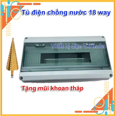 Tủ Điện Nhựa 18 WAY – 18 Module – IP65 – Chống Nước & Lắp Nổi Ngoài Trời