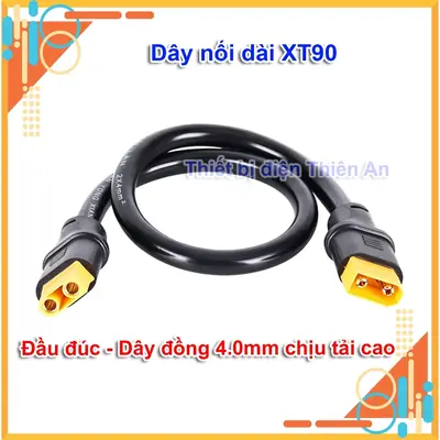 dây nối dài xt90 siêu chịu tải lõi đồng 4.0mm, dây silicon mềm, đầu đúc chắc chắn dây nối dài XT90