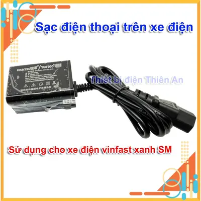 Sạc điện thoại usb + type-c PD20w trên xe điện | xe đạp điện – xe máy điện – vinfast