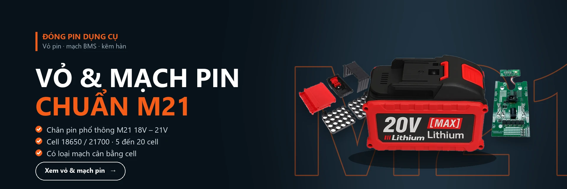Pin máy công cụ